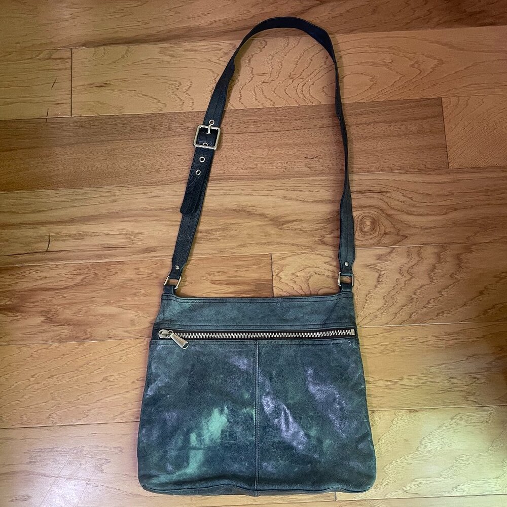 HOBO Crossbody Blue Leather Bag